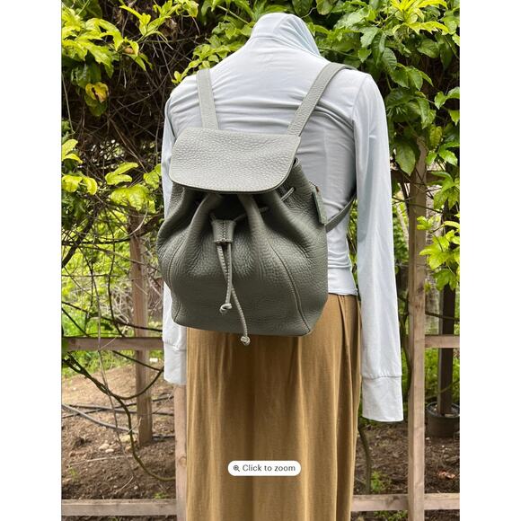 Coach Sonoma Leather Daypack Sea Blue Large Backpack 4911 - Picture 12 of 12